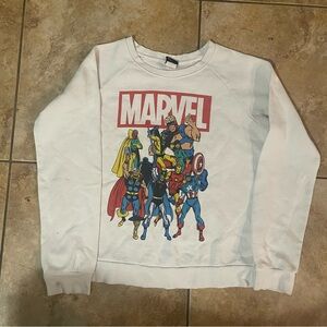 VTG Style Marvel FREEZE Graphic Crewneck Sweatshirt sz LARGE 2009 RN#71888 FLAW